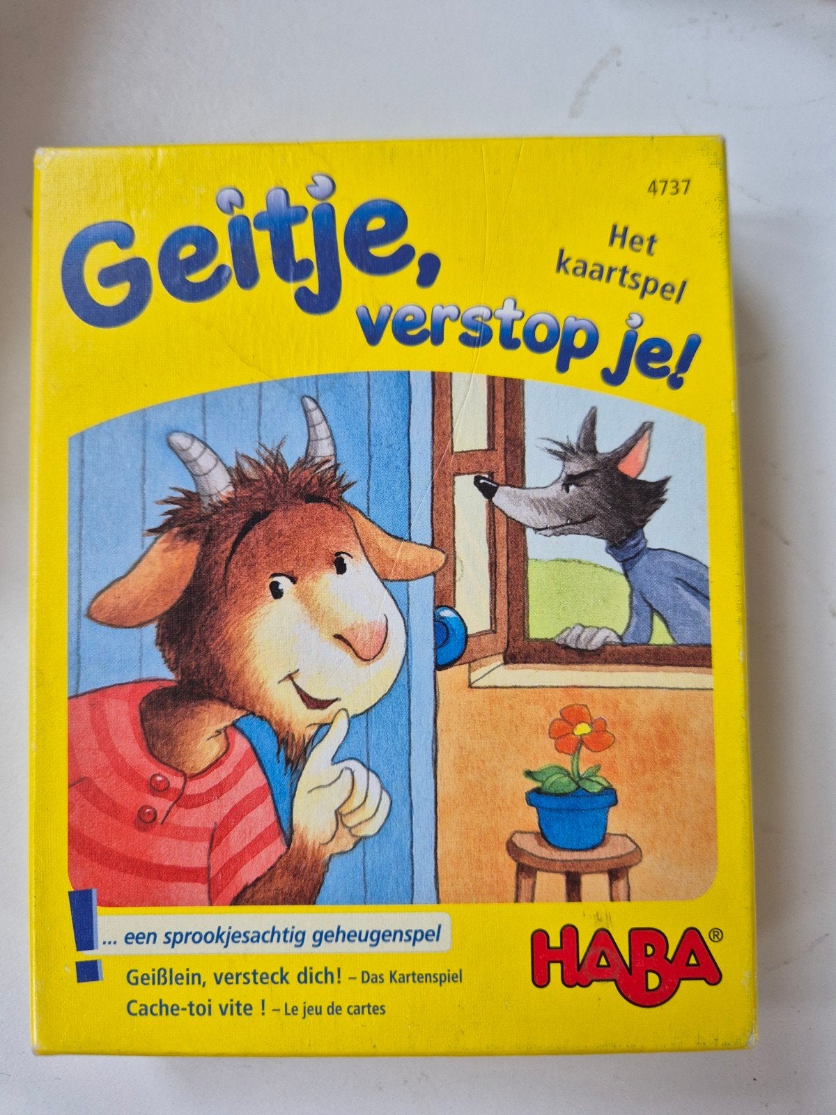 HABA Geitje, Verstop Je! - Het Kaartspel, Hobby en Vrije tijd, Gezelschapsspellen | Kaartspellen, Een of twee spelers, Ophalen of Verzenden