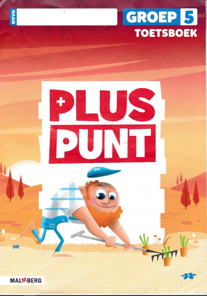 Groep 5. Plus Punt 5 toets boekje rekenen. PDF en fysiek., Malmberg, Ophalen of Verzenden, Zo goed als nieuw, Nederlands