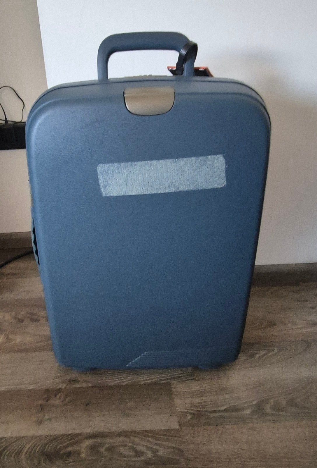 Compacte blauwe koffer - 60x44x22 cm, Ophalen