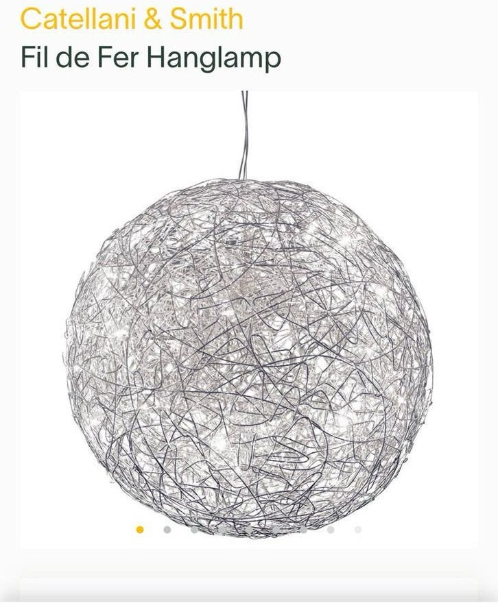 Catellani & Smith Fil de Fer Hanglamp 100cm - Design Lamp, Ophalen, Zo goed als nieuw