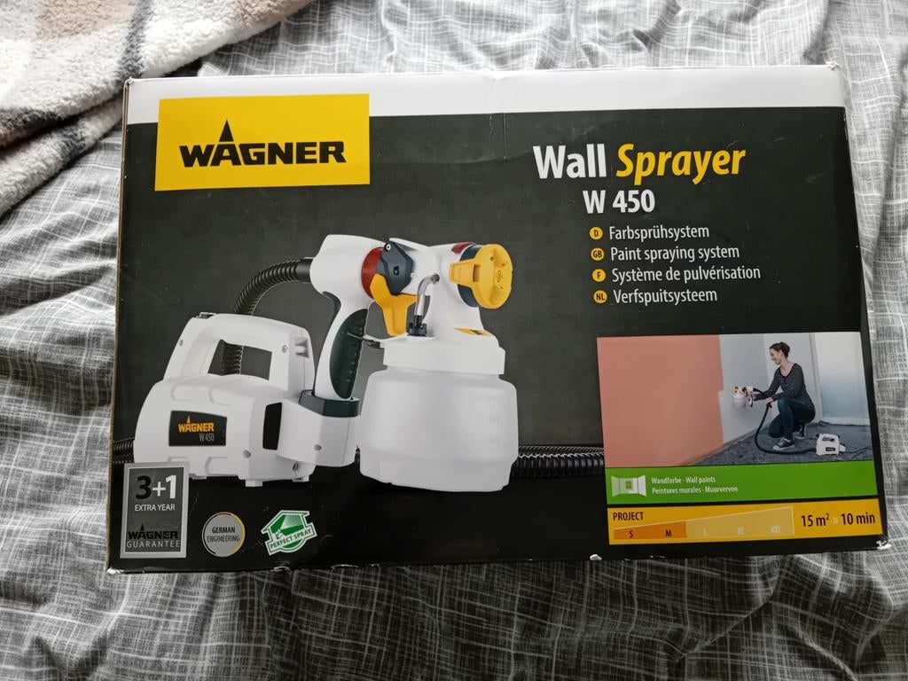 Wagner Wall Sprayer W450 - Weinig gebruikt, Doe-het-zelf en Verbouw, Schildersmaterialen, Ophalen of Verzenden, Zo goed als nieuw