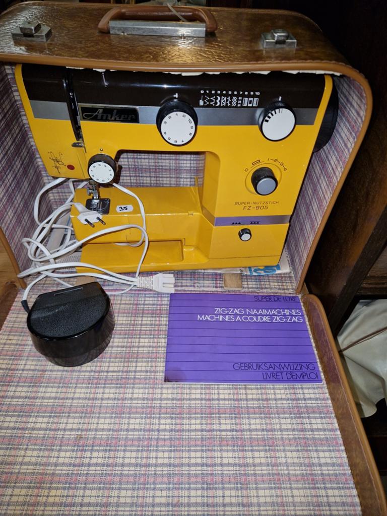 Anker Super Nutzstich FZ-905 Naaimachine met koffer, Ophalen of Verzenden, Gebruikt, Naaimachine, Overige merken