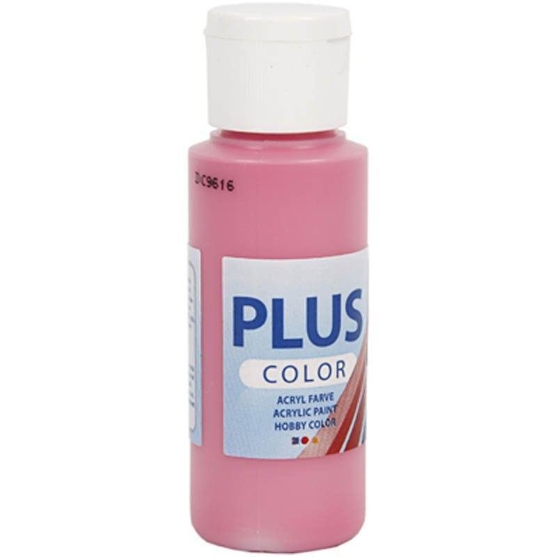 Plus Color acrylverf fles 60 ml fuchsia roze, Hobby en Vrije tijd, Schilderen, Nieuw, Acrylverf, Ophalen of Verzenden
