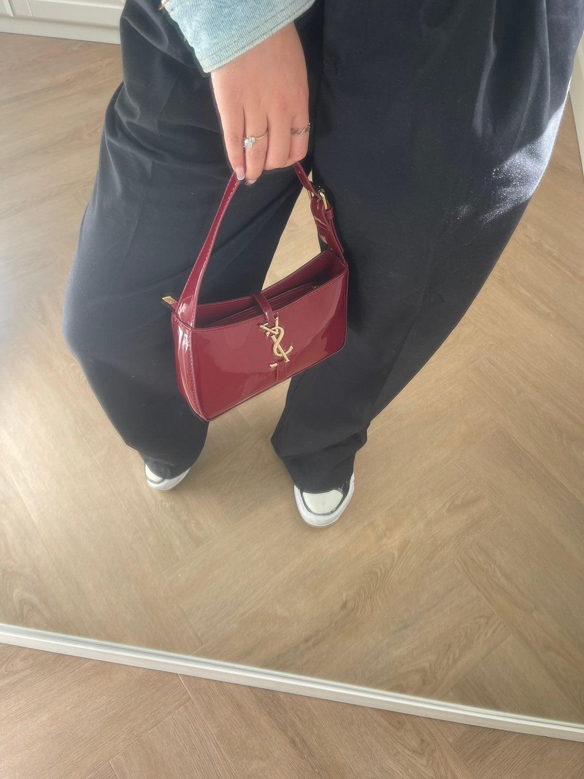 YSL tas, Verzenden, Zo goed als nieuw, Zwart, Schoudertasje