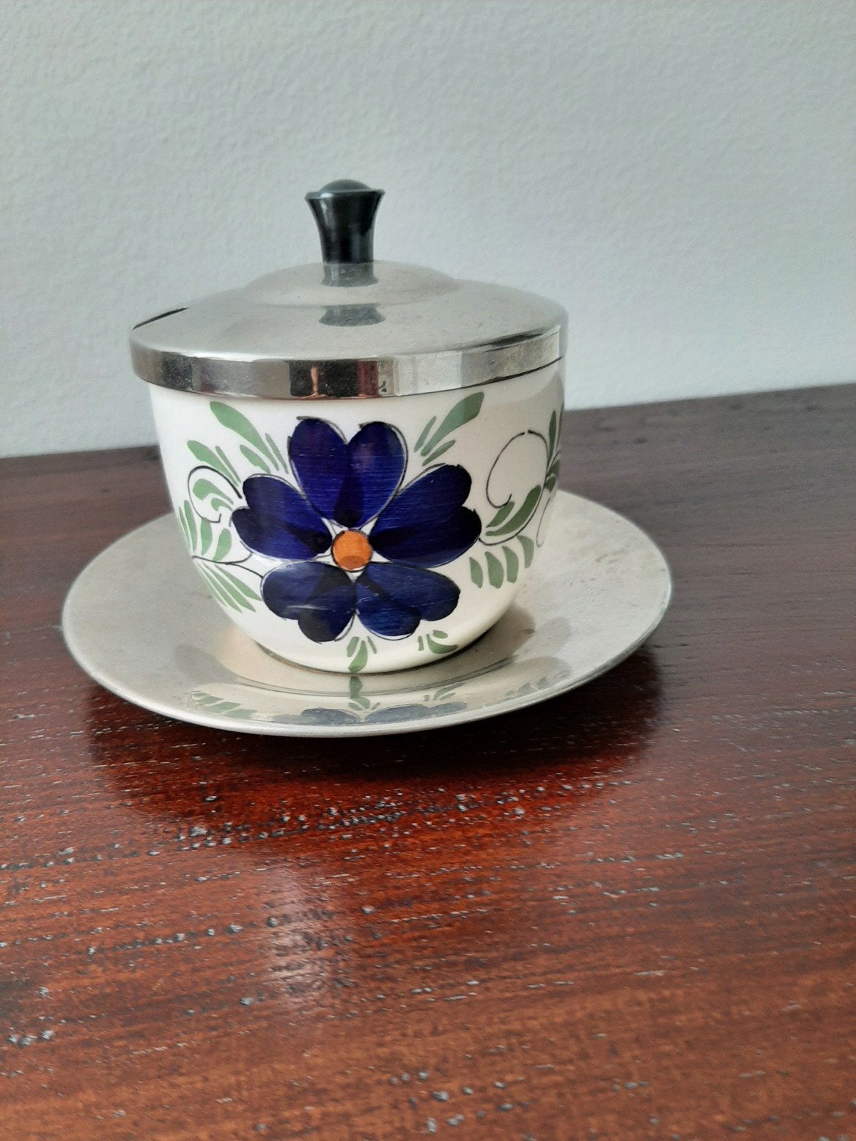 Jampot of suikerpot compleet Vintage, Antiek en Kunst, Ophalen of Verzenden