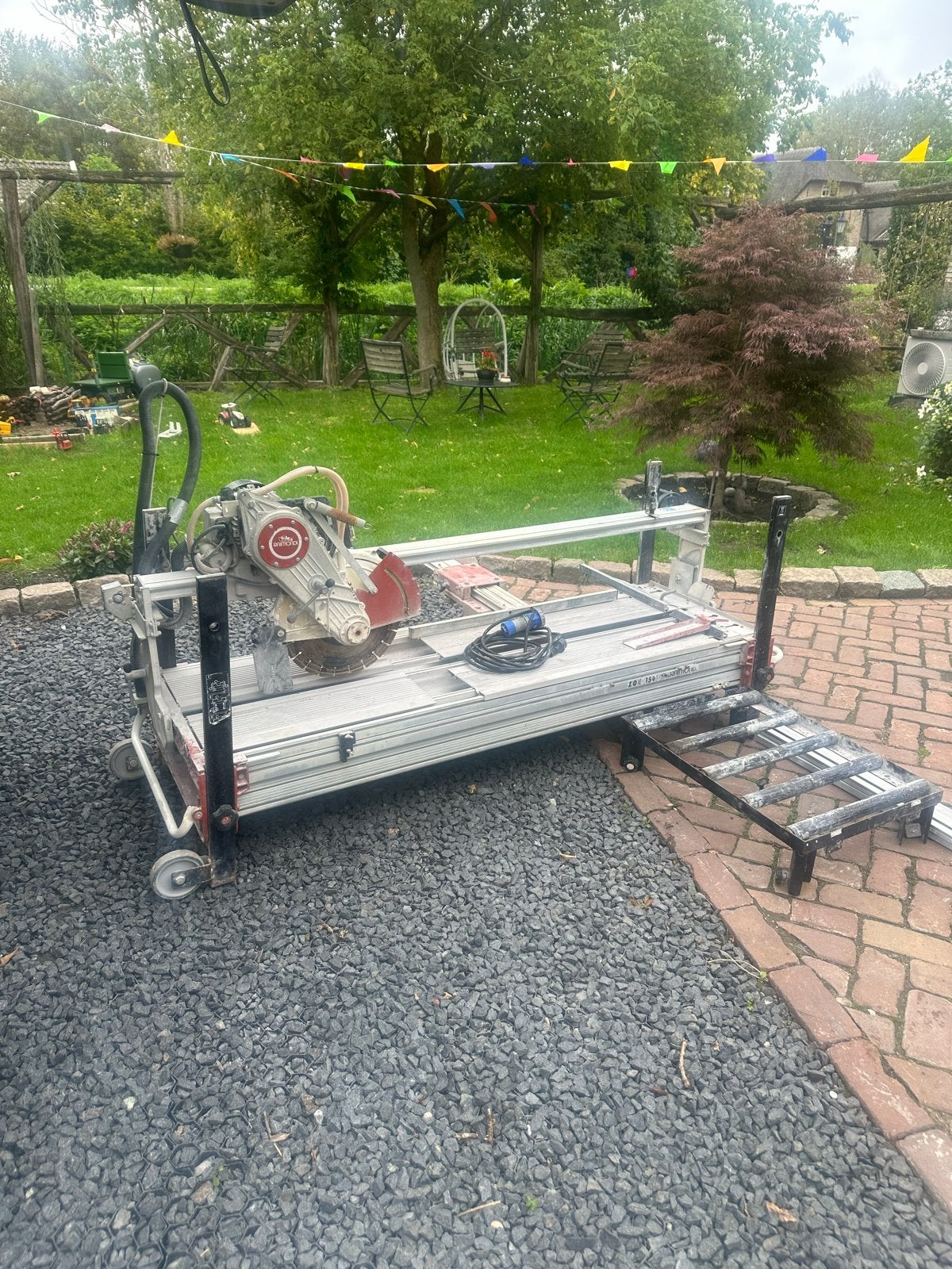 Tegelzaag Raimondi 150 zaagmachine, Doe-het-zelf en Verbouw, Ophalen, Gebruikt