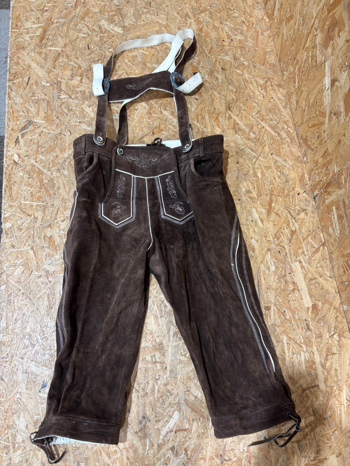 Traditionele Lederhose - Maat 32/33, Kleding | Heren, Ophalen of Verzenden, Zo goed als nieuw, Overige maten, Bruin