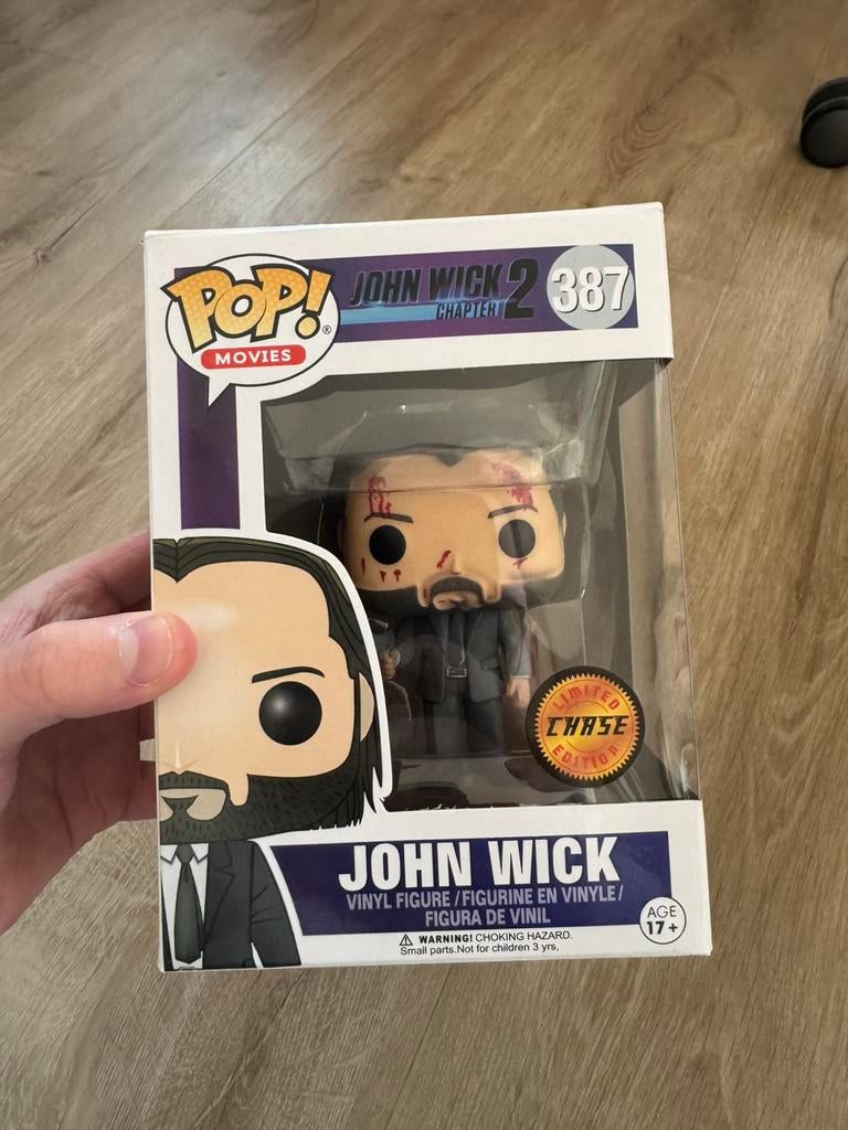 John Wick Funko Pop Chase Limited Edition (387), Ophalen of Verzenden, Zo goed als nieuw