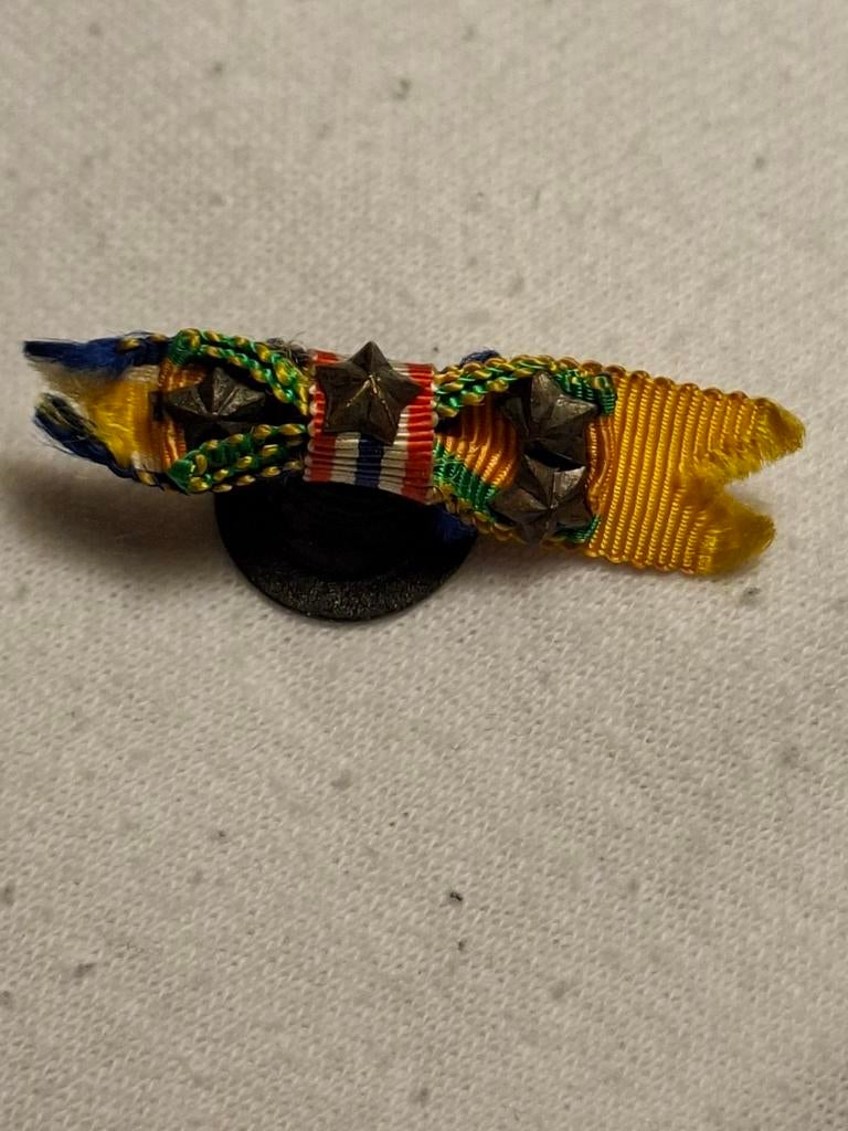 KNIL Nederlands knoopsgat knoopslintje, Ophalen of Verzenden, Landmacht, Nederland, Lintje, Medaille of Wings
