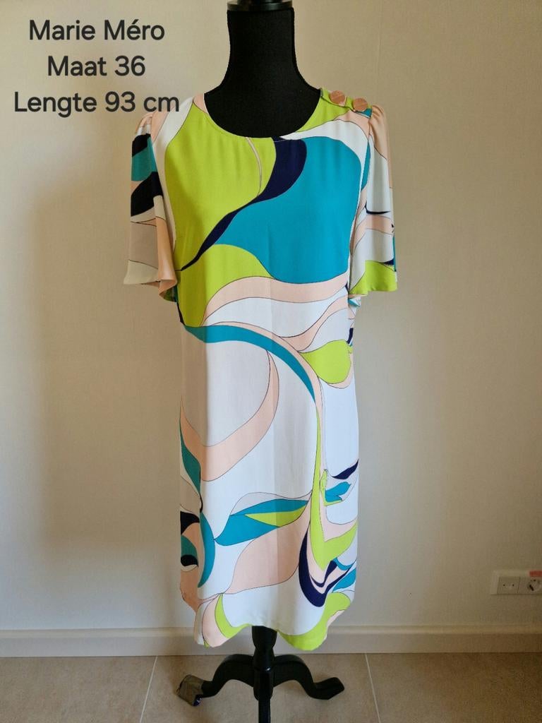Retro jurk River woods maat 36 S
groen blauw wit, Blauw, Ophalen of Verzenden, Zo goed als nieuw, Maat 36 (S)