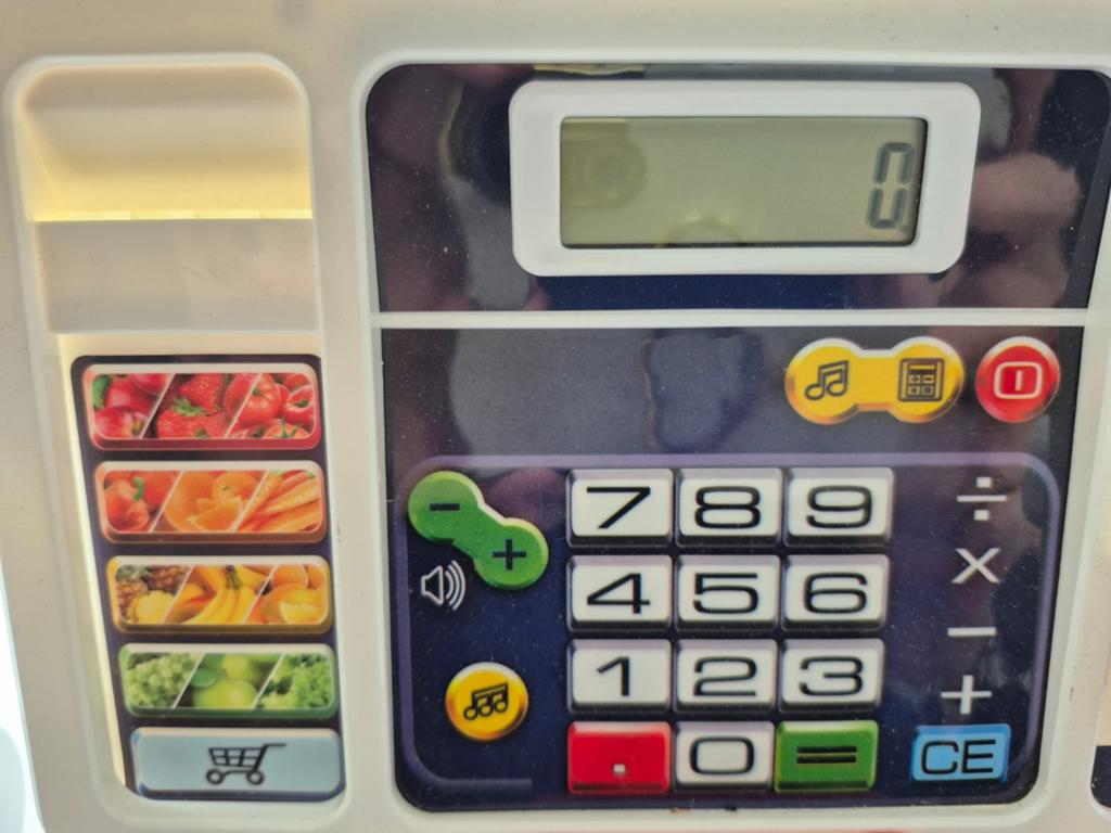 Klein Supermarkt Kassa met Scanner en Pinautomaat, Ophalen, Gebruikt, Jongen of Meisje