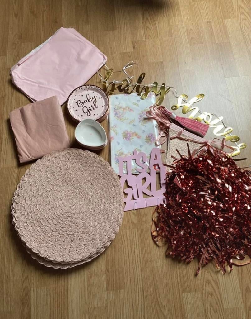 Versiering babyshower, Ophalen of Verzenden, Zo goed als nieuw, Versiering, Geboorte of Huwelijk