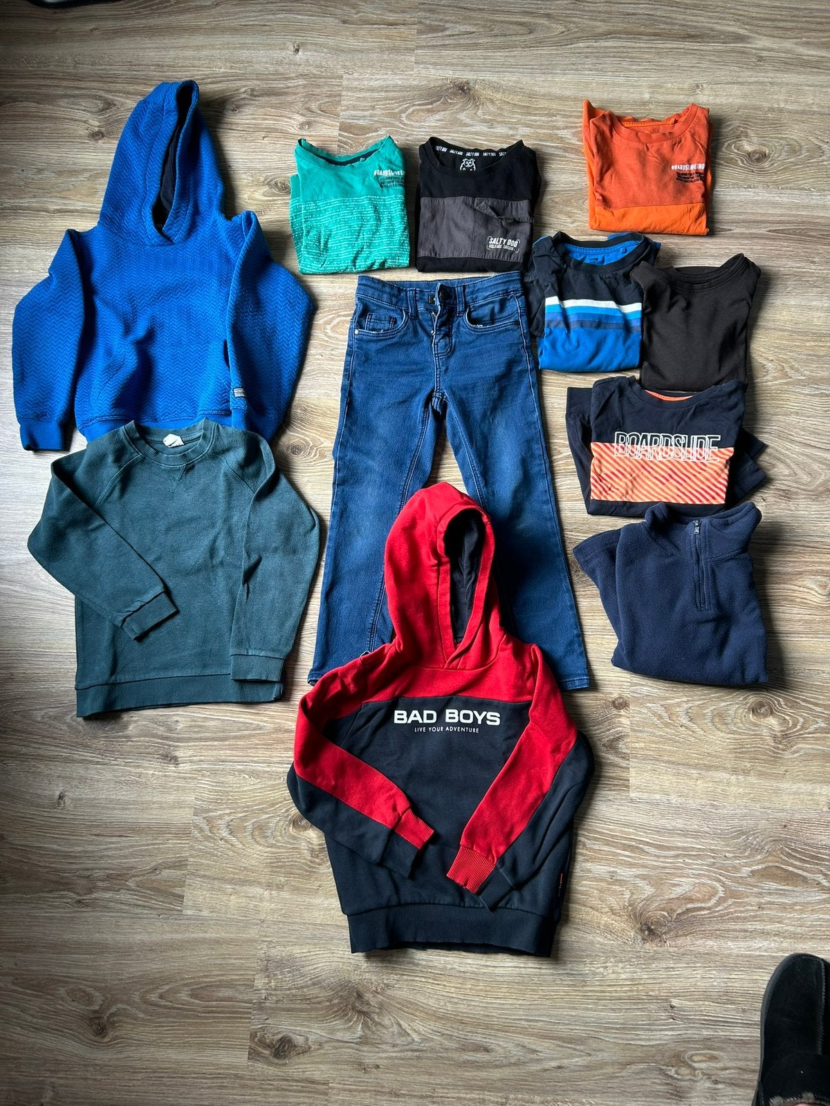 Pakket jongens kleding in maat 110-116, Kinderen en Baby's, Ophalen of Verzenden, Zo goed als nieuw, Jongen, Setje