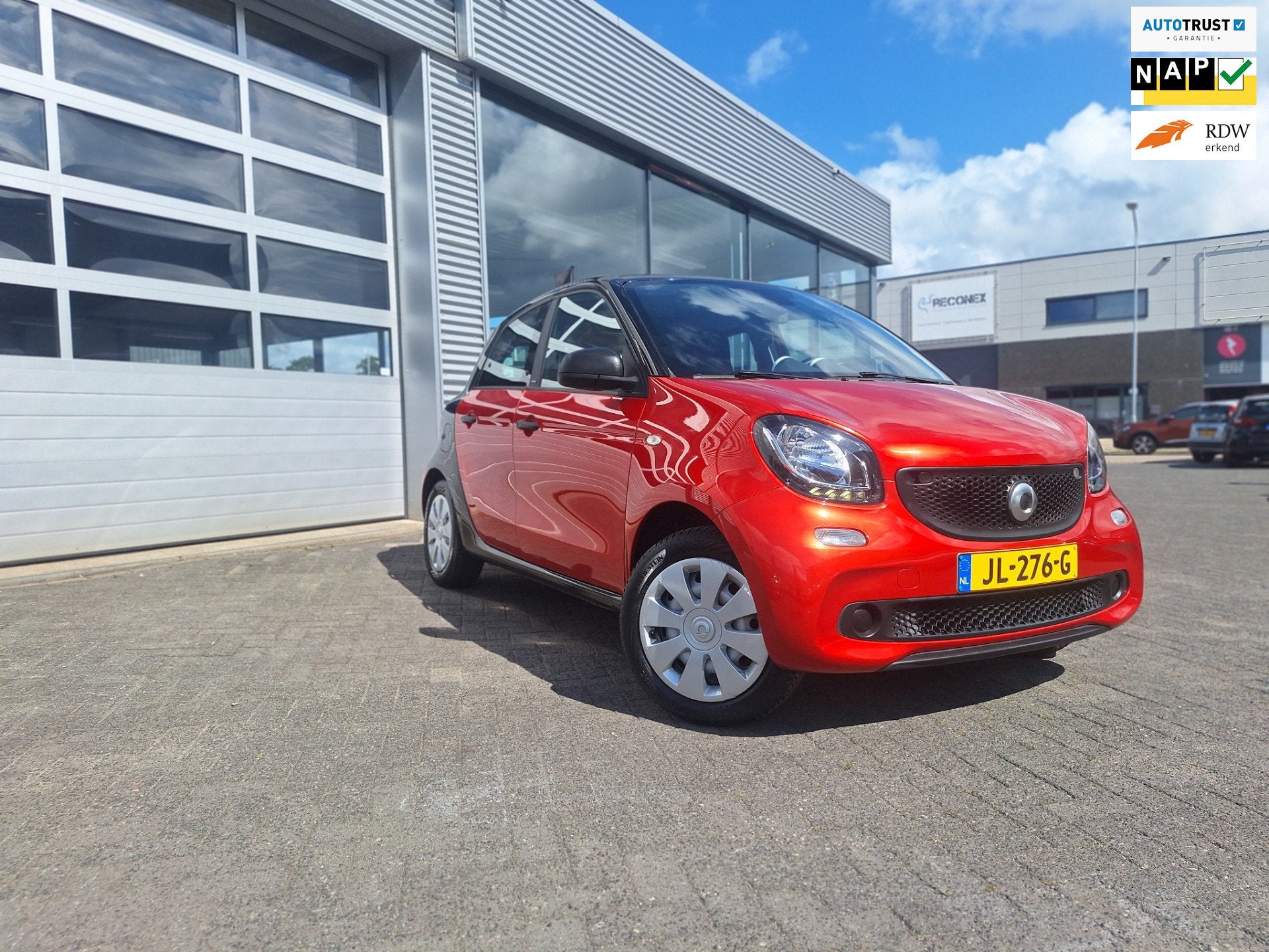 Smart Forfour 1.0 Pure/Airco*Cv*Elek ramen Enz*, Auto's, Dealer onderhouden, Achterwielaandrijving, Gebruikt, Electronic Stability Program (ESP)