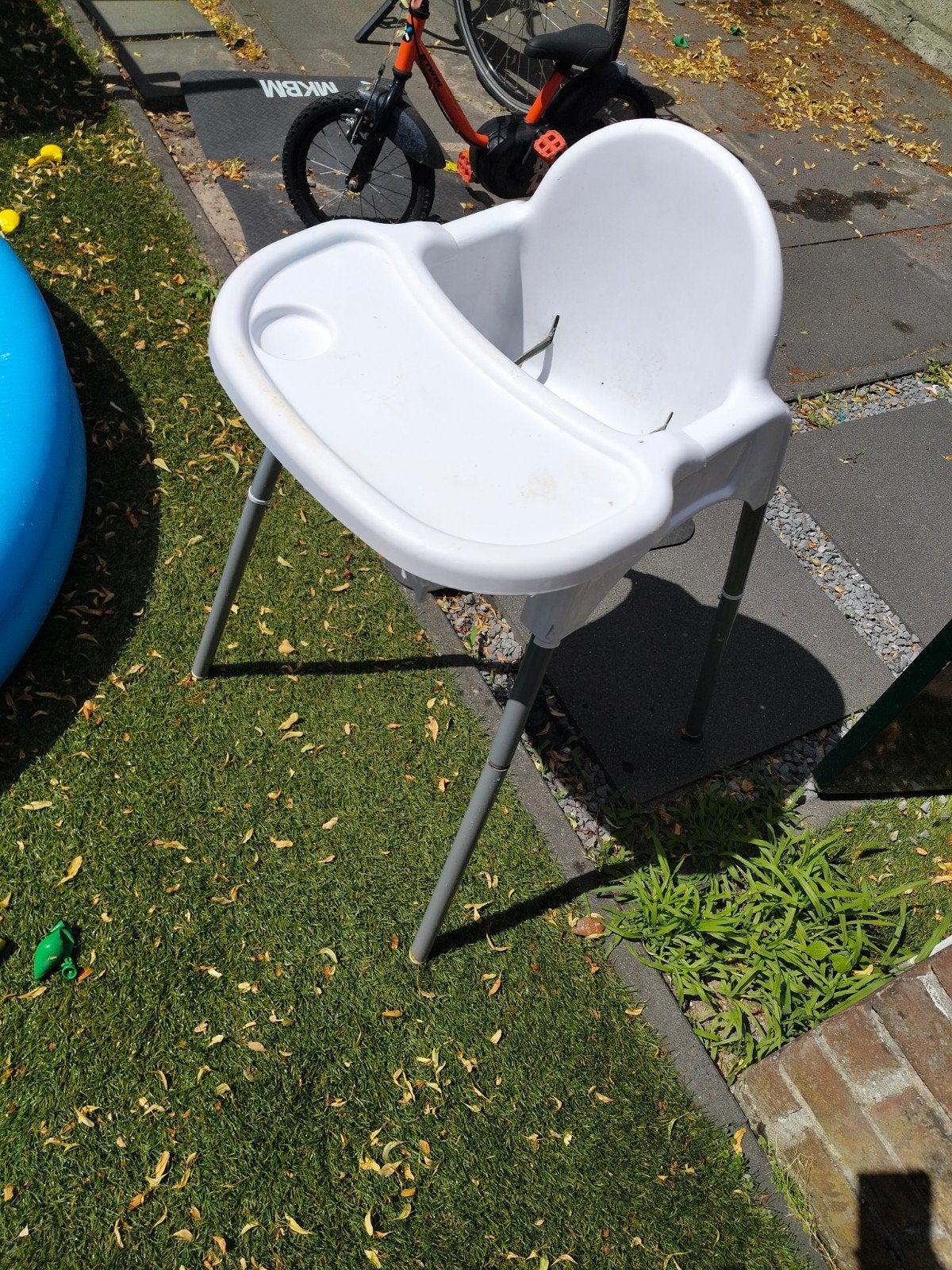 Kinderstoel wit, Ophalen of Verzenden, Gebruikt, Meegroeistoel