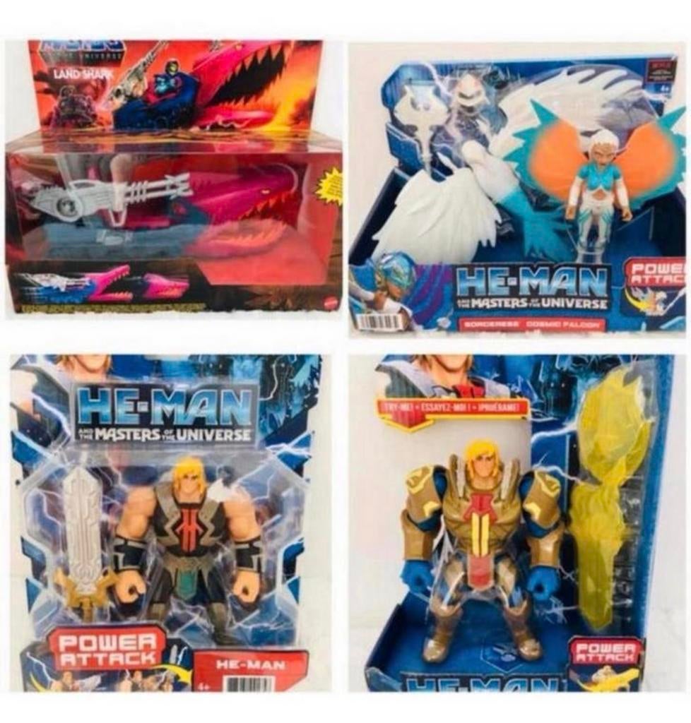 4x Mattel Masters of the Universe motu He-man figuren poppen, Verzamelen, Poppetjes en Figuurtjes, Nieuw, Ophalen of Verzenden