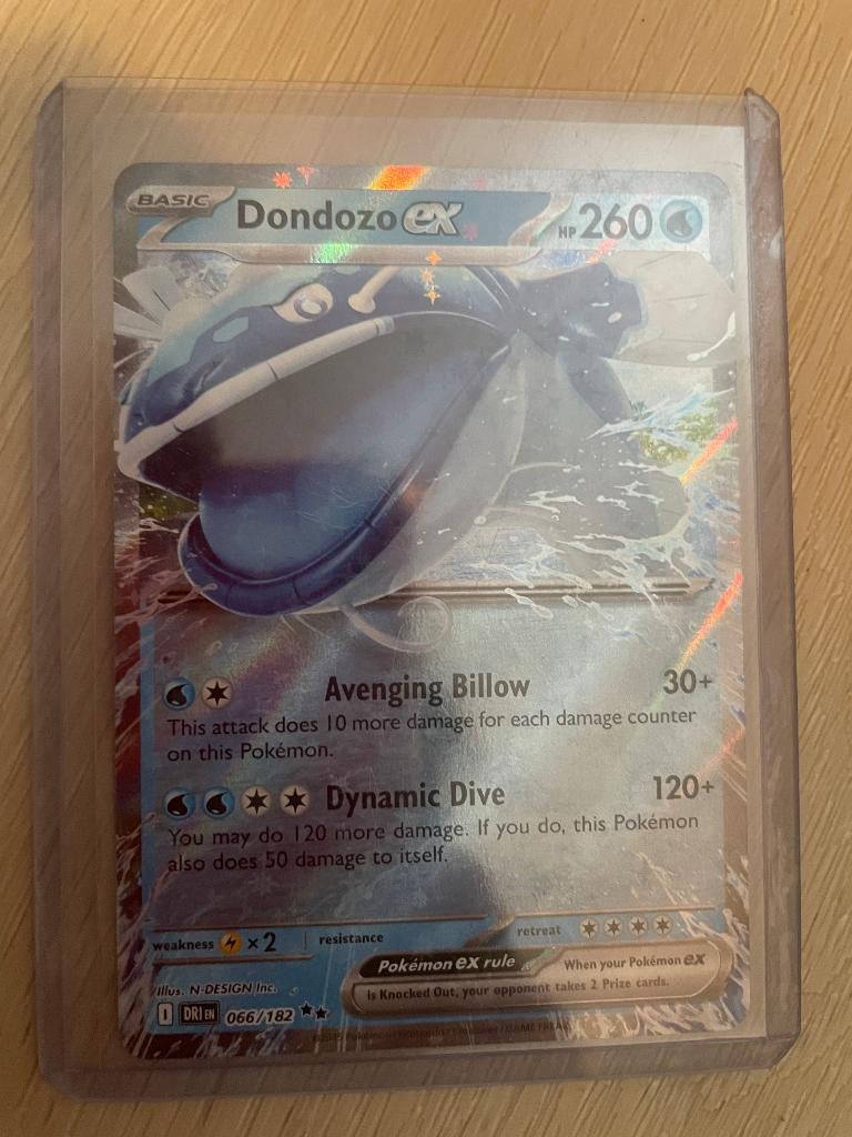 pokemon kaarten - dondozo ex/tapu kolo ex/palossand ex, Ophalen of Verzenden, Zo goed als nieuw, Meerdere kaarten
