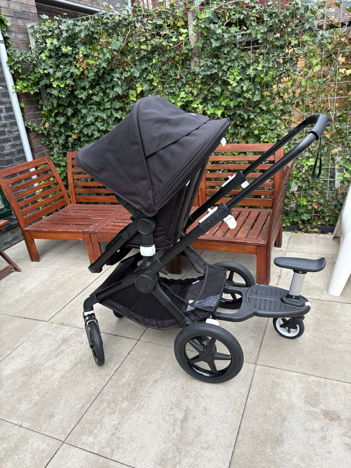 Bugaboo Fox Volledig Zwart met Accessoires, Kinderen en Baby's, Ophalen, Gebruikt, Kinderwagen, Bugaboo