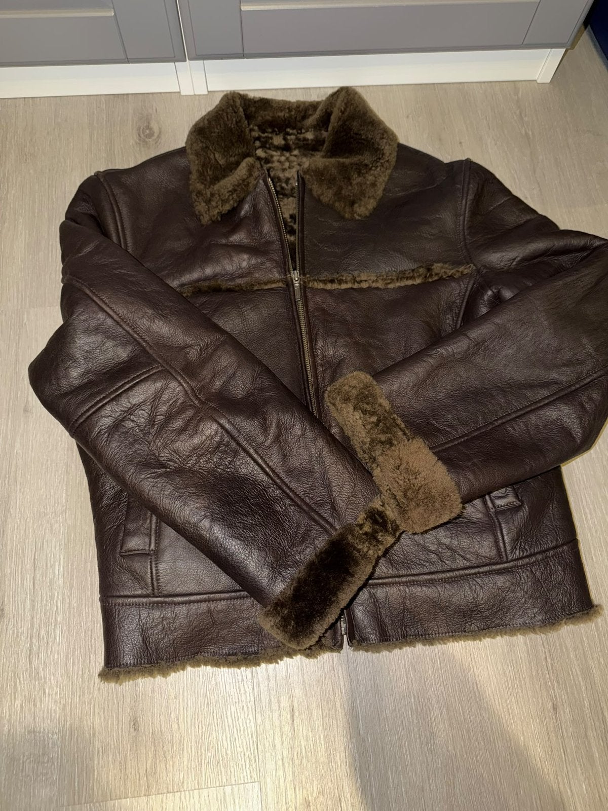Arma leren lammy coat, Ophalen of Verzenden, Zo goed als nieuw, Maat 38/40 (M), Bruin