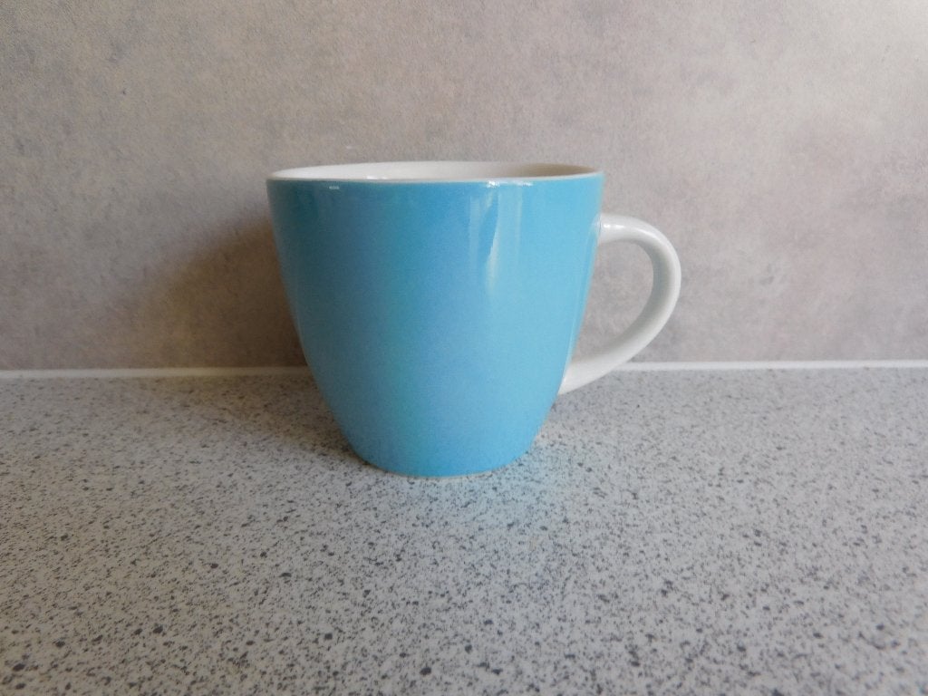 Douwe Egberts Kopje Blauw Puur, Overige merken, Keramiek, Zo goed als nieuw, Modern