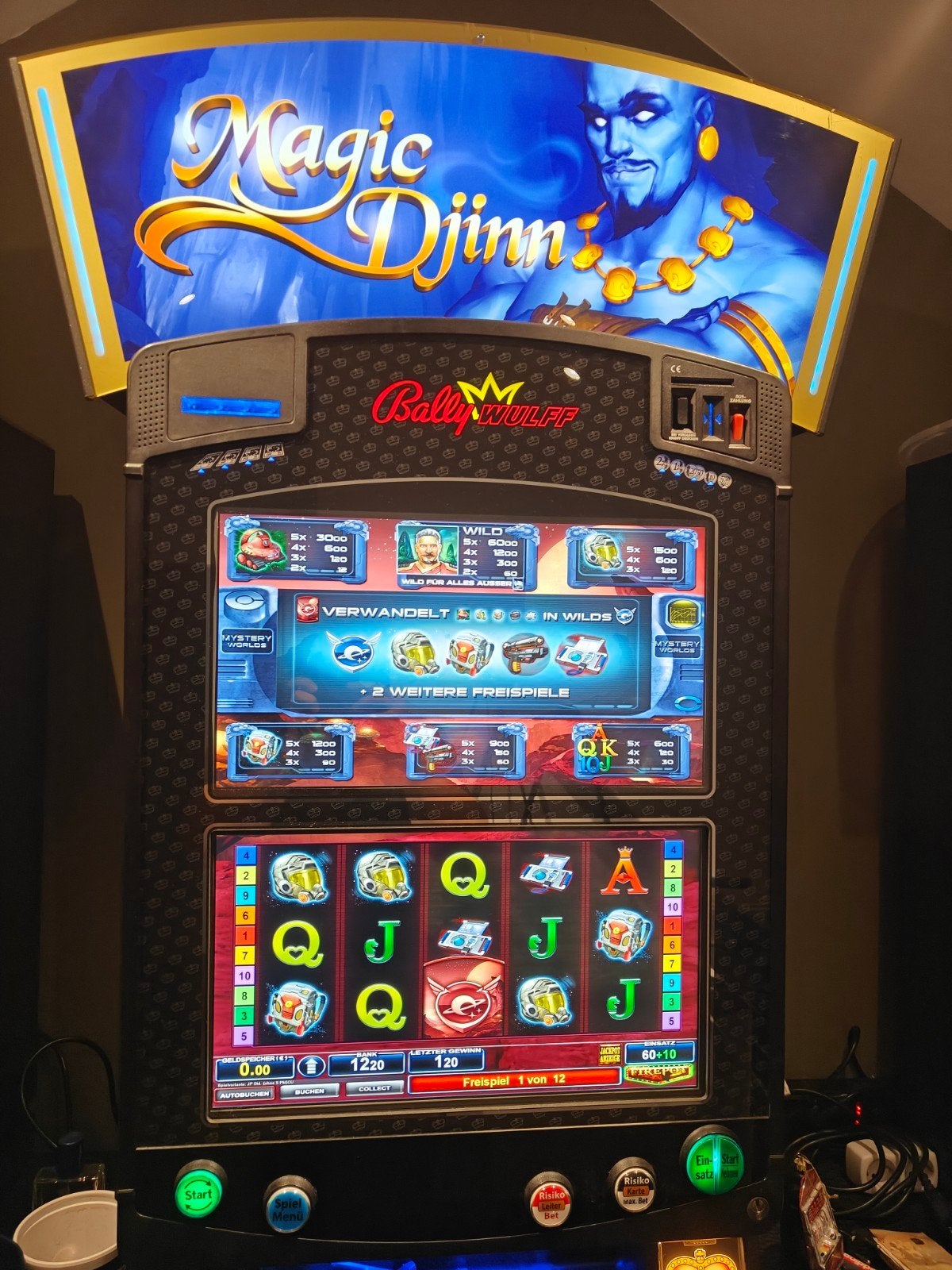 Bally wulff wand gokkast(en) Het Holland Casino in huis!, Euro, Ophalen of Verzenden, Zo goed als nieuw, Met sleutels