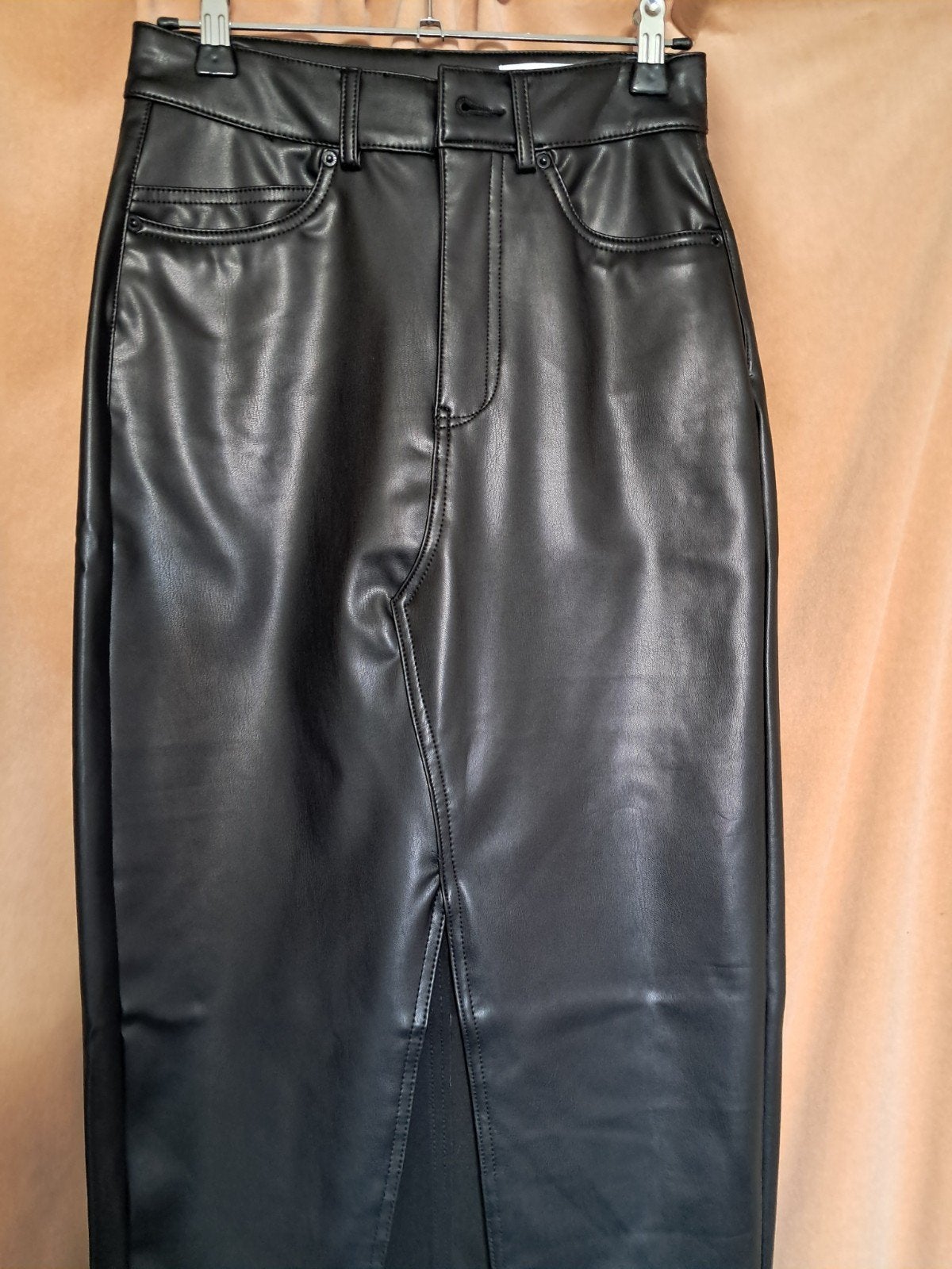 Nieuwe Vero Moda zwarte imitatie leren rok - Maat XS, Vero Moda, Zwart, Nieuw, Ophalen of Verzenden