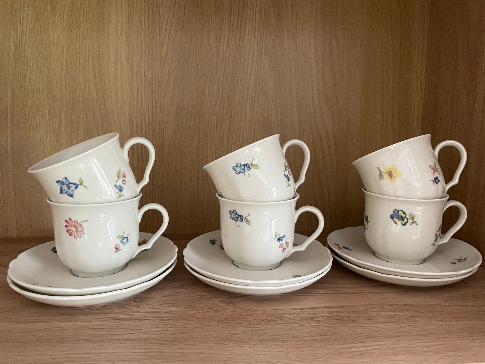Set van 6 Schumann Weiden Bavaria Germany kop en schotels, Antiek en Kunst, Ophalen of Verzenden
