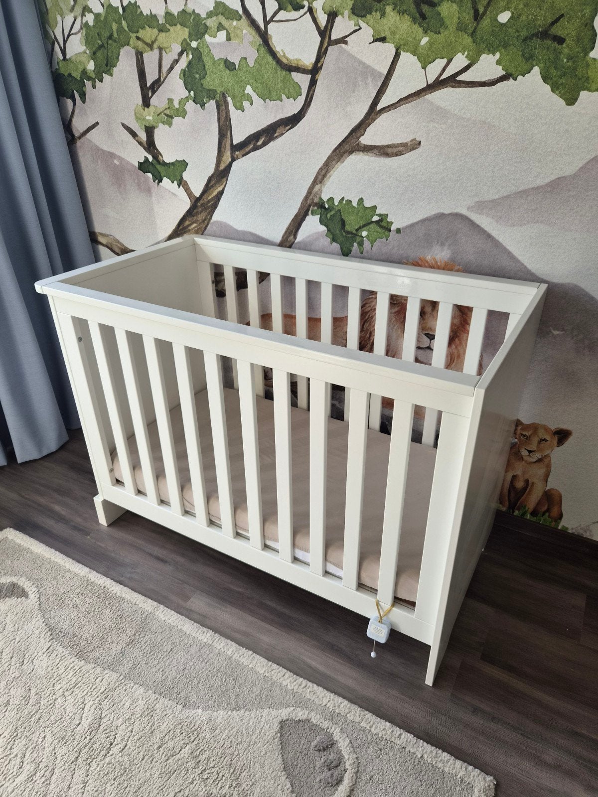 Complete babykamer set: Ledikant, Commode, Kledingkast, Gebruikt, Eenpersoons, Wit, Ophalen of Verzenden
