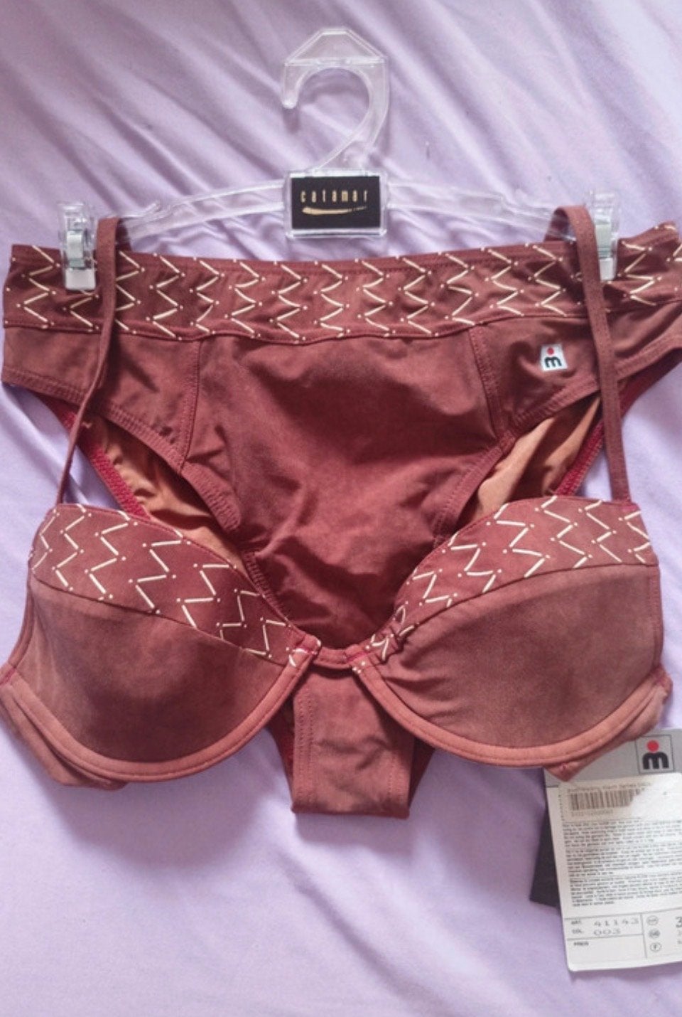 Nieuwe Kleim bikini 38 A/B brique met beugel, Kleding | Dames, Ophalen of Verzenden, Nieuw, Bruin, Bikini