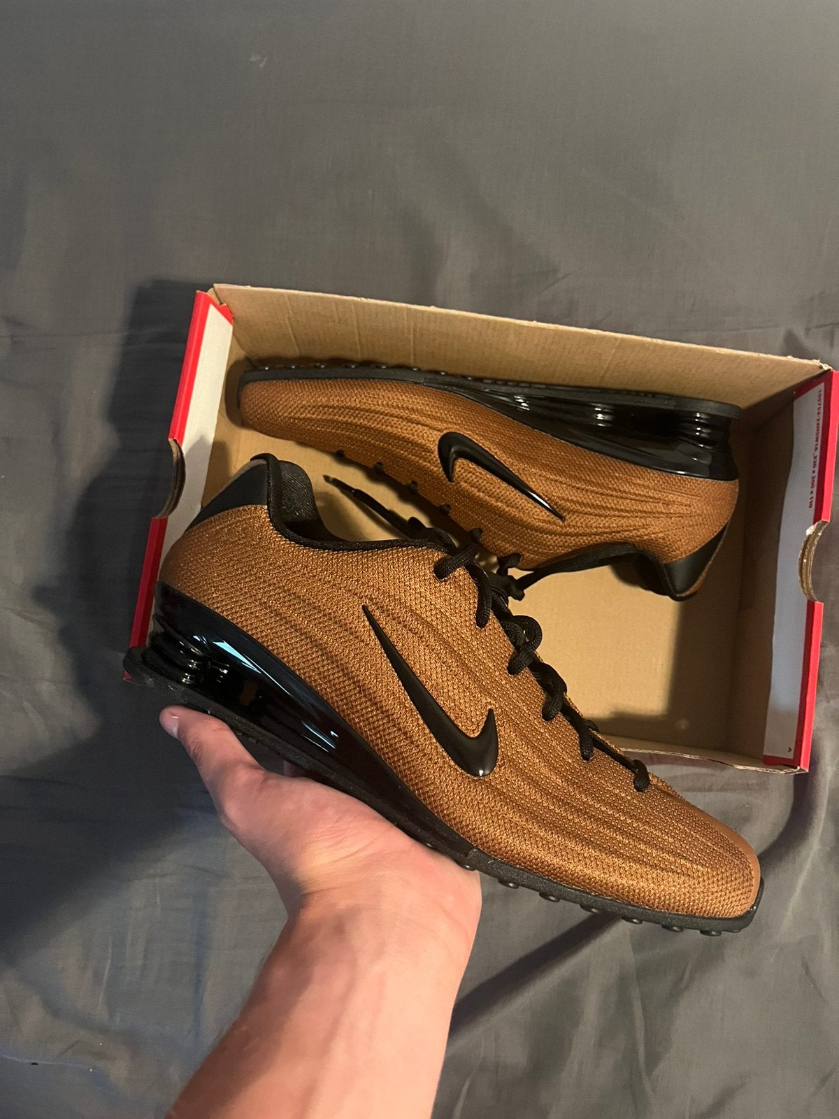 Nike Shox Z Bruin Zwart - Maat 42, Bruin, Nieuw, Ophalen of Verzenden, Sneakers of Gympen