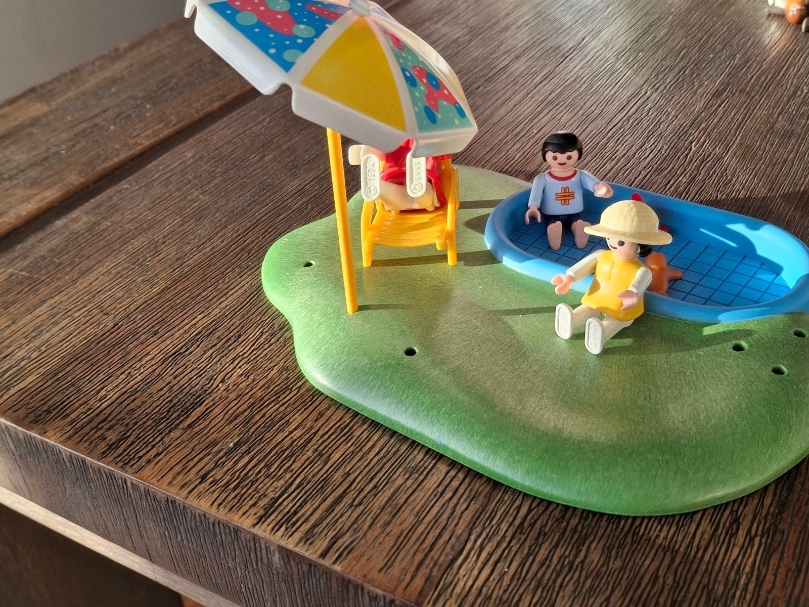 Playmobil Zomerpret Zwembad met Figuren en Parasol, Kinderen en Baby's, Ophalen of Verzenden, Gebruikt, Summer fun, Overige typen