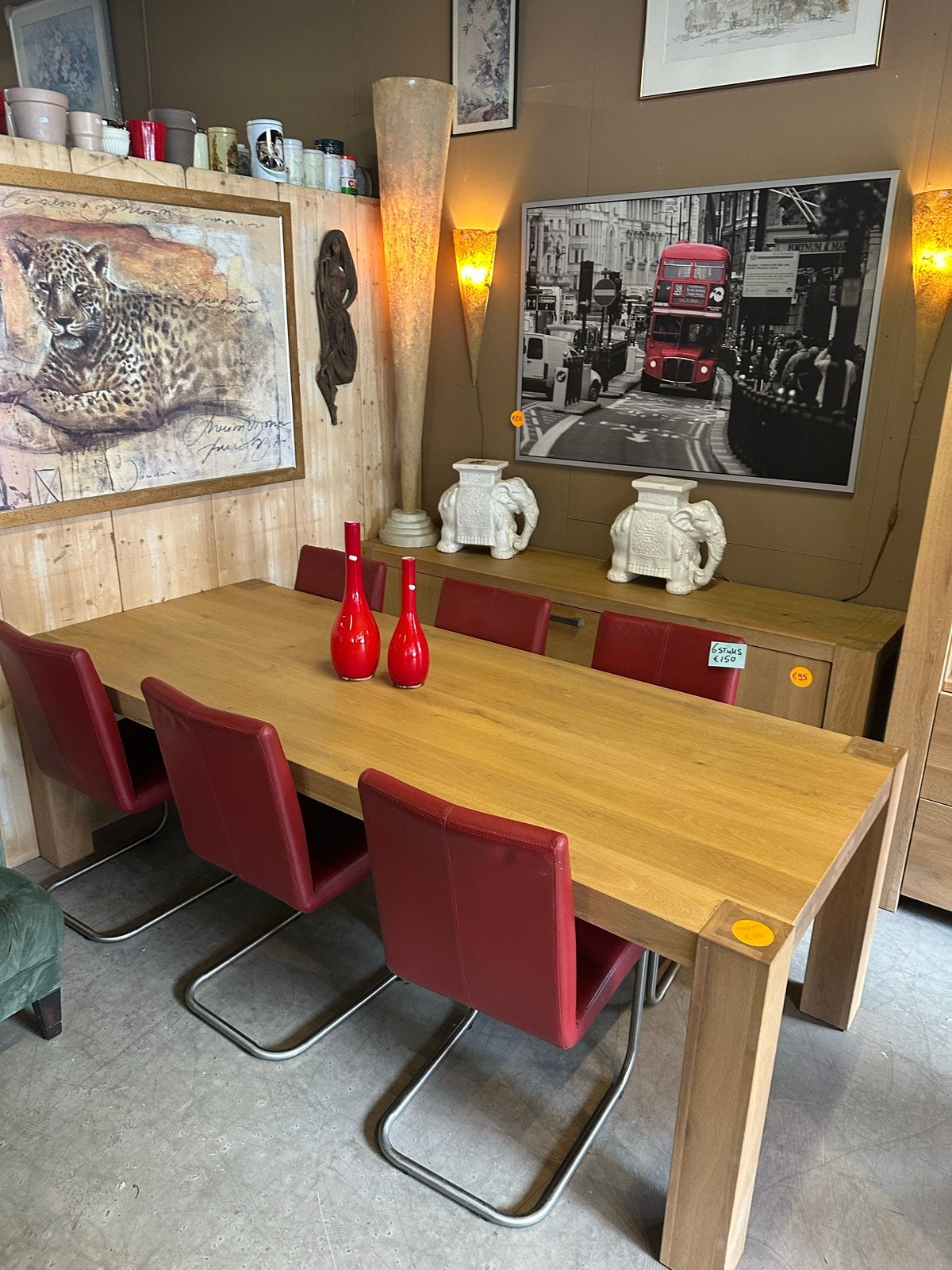 Massieve houten meubels, C, Eikenhout, Ophalen of Verzenden, Zo goed als nieuw