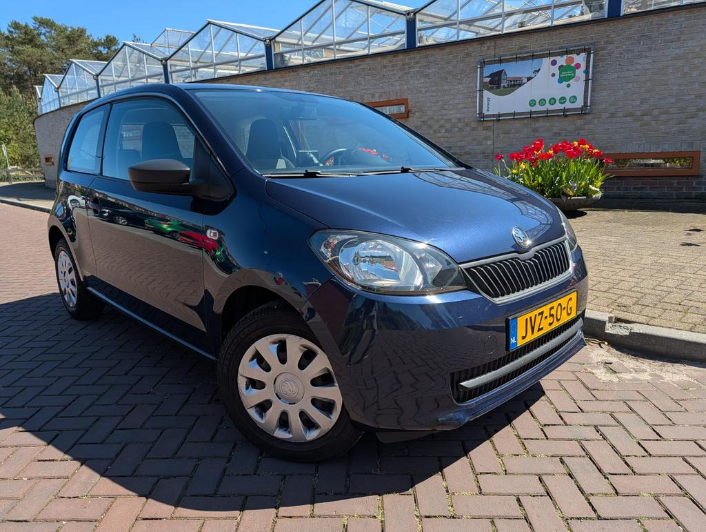 Skoda Citigo 1.0 Airco Navigatie Elektrische Ramen/Spiegels, Voorwielaandrijving, Stof, 4 cilinders, Handgeschakeld