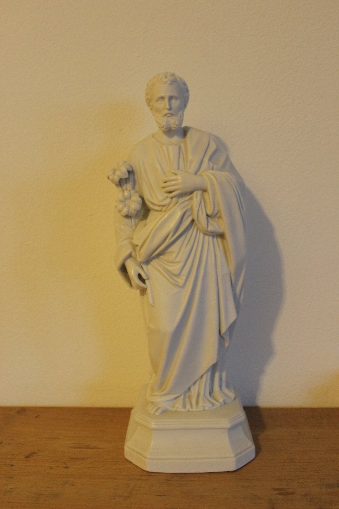 Porseleinen beeld Heilige Jozef - 36 cm, Antiek en Kunst, Ophalen of Verzenden