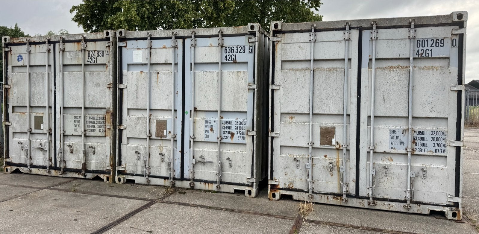 4 Opslagcontainers 40ft, Doe-het-zelf en Verbouw, Ophalen