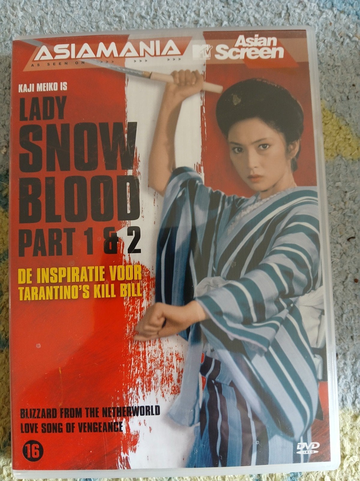 Lady Snowblood Part 1 & 2 DVD - Toshiya Fujita, Kaji Meiko, Vanaf 16 jaar, Ophalen of Verzenden, Gebruikt, Nederlands