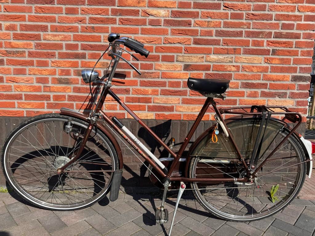 Gazelle damesfiets bruin, Fietsen en Brommers, Fietsen | Dames | Damesfietsen, 53 tot 56 cm, Ophalen, Gebruikt, Gazelle