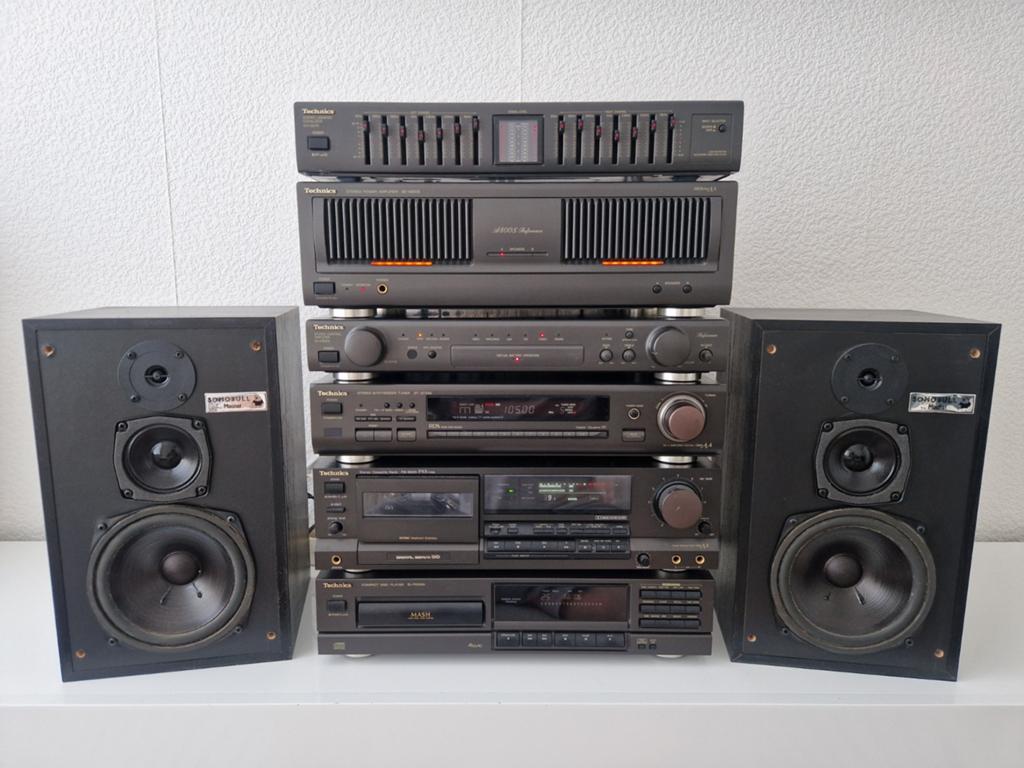 Technics Hifi Set met Speakers, Gebruikt, Losse componenten, Tuner of Radio, Ophalen