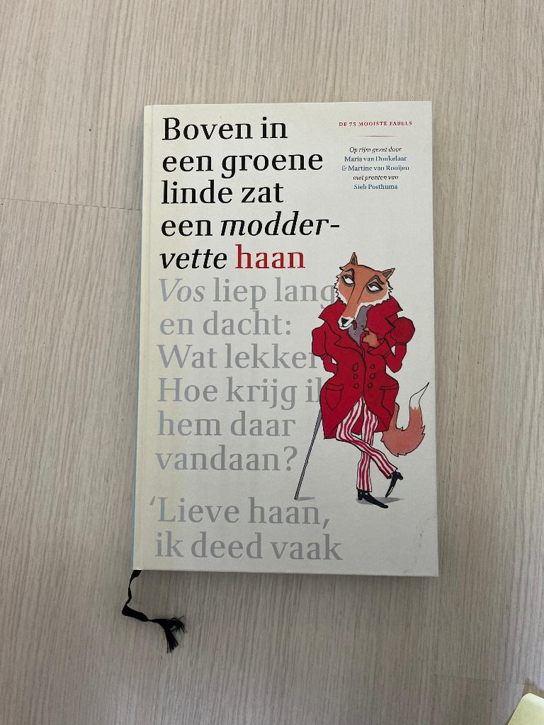 Boven in een groene linde zat een moddervette haan, Verzenden, Zo goed als nieuw, Maria van Donkelaar, Martine van Rooijen, Fictie algemeen