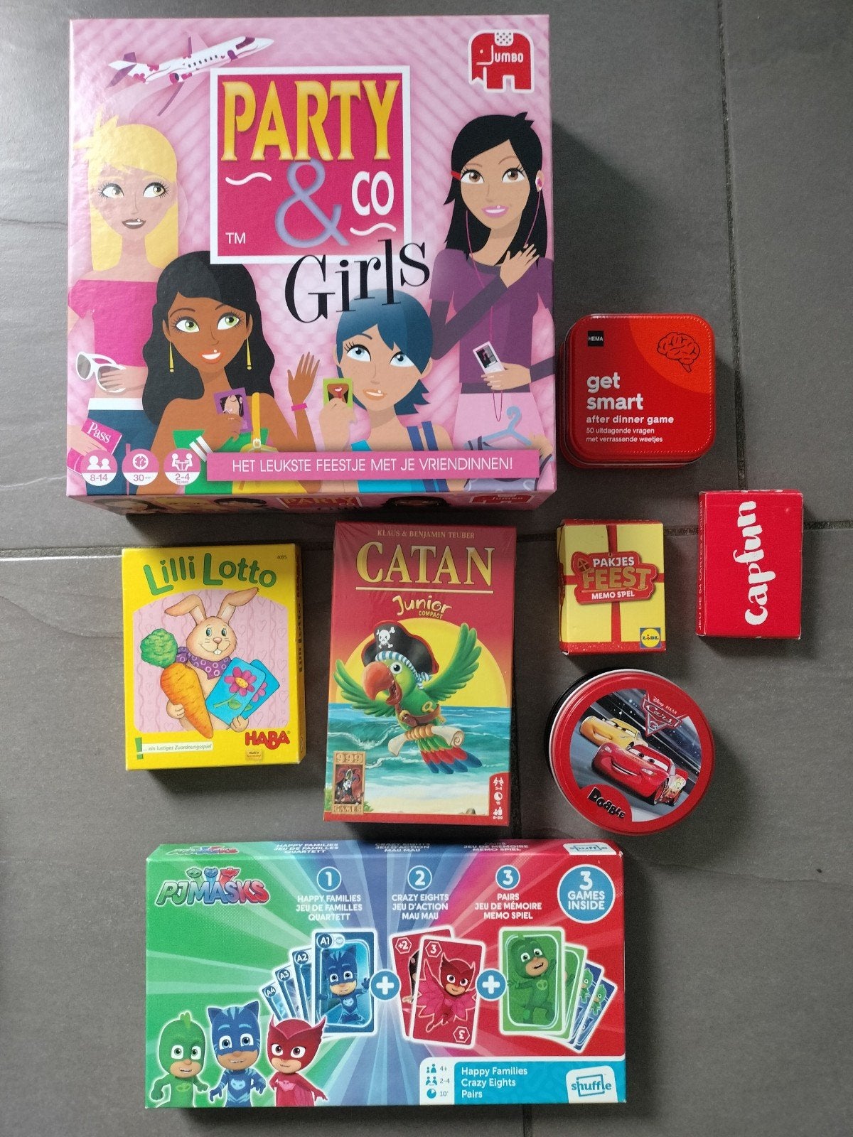 Spellen party en co pjmasks Catan haba, Ophalen of Verzenden