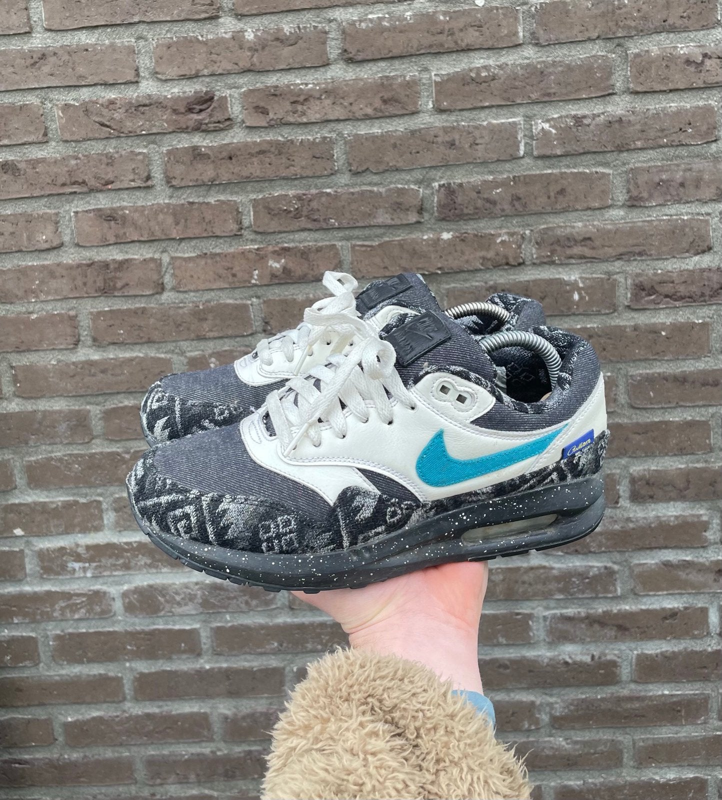 Nike Air Max 1 iD Pendleton, Ophalen of Verzenden, Zo goed als nieuw, Overige kleuren, Sneakers of Gympen