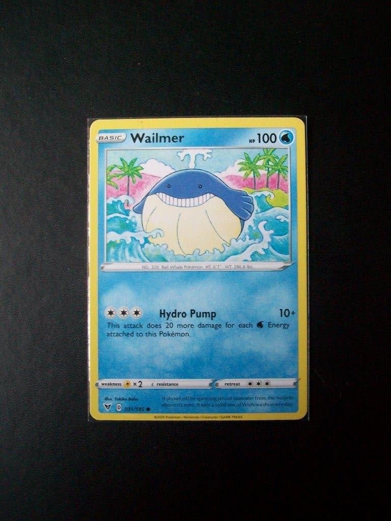4029: Nieuwe Pokemon Kaart WAILMER hp 100 (031/185), Verzenden, Nieuw, Losse kaart