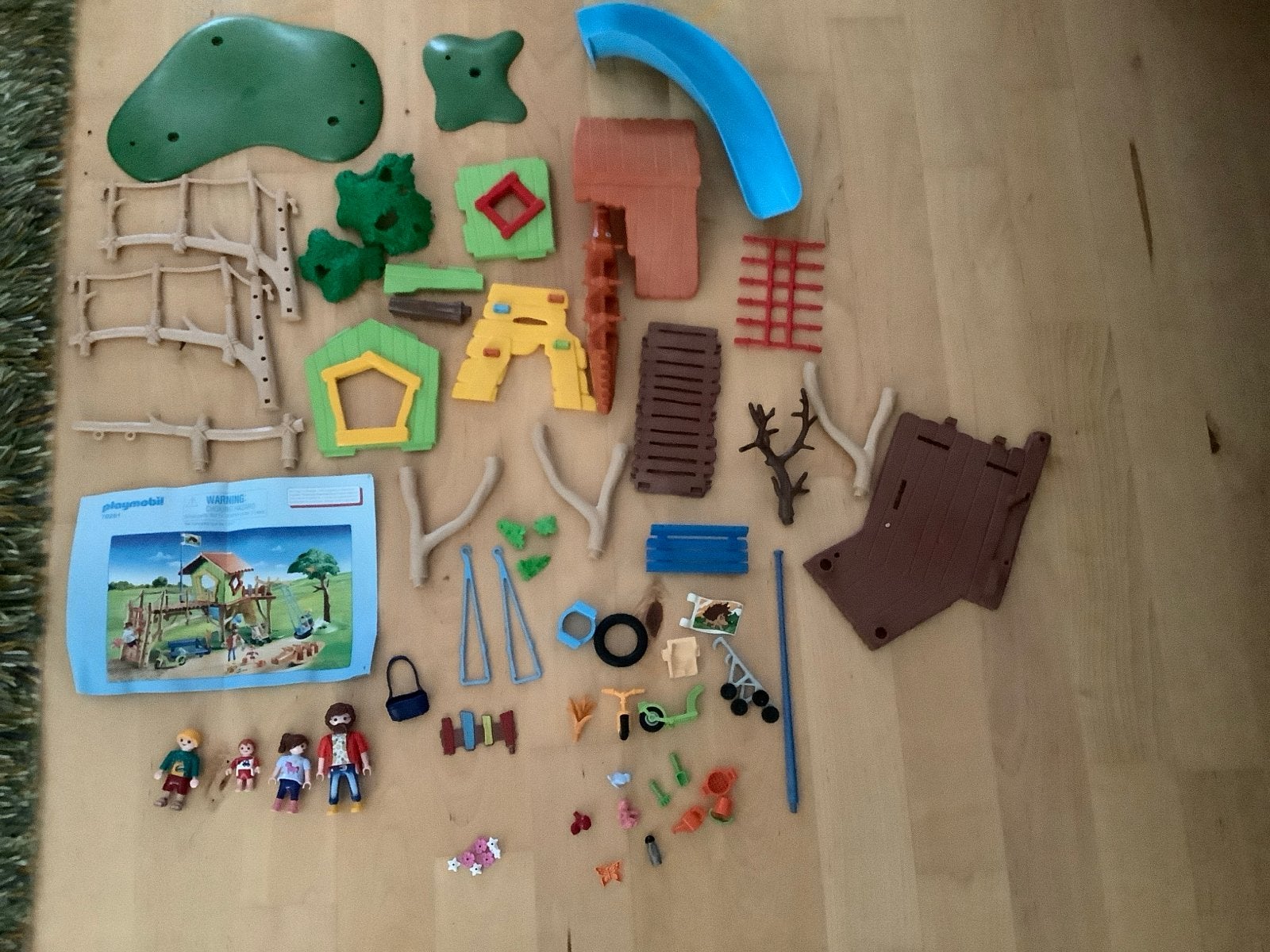 Playmobil Boomhut met glijbaan en figuren - Set 70281, Gebouw, Complete set, Zo goed als nieuw, Family fun