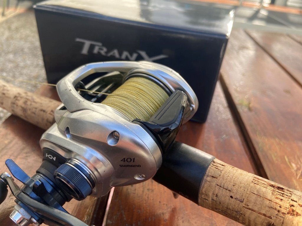 Shimano Tranx 401 baitcasting reel, Watersport en Boten, Ophalen of Verzenden, Zo goed als nieuw, Molen