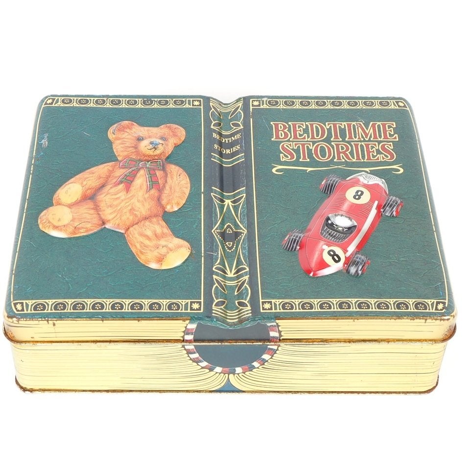 Brocante koektrommel "Bedtime Stories" van Harrods, Verzenden, Overige