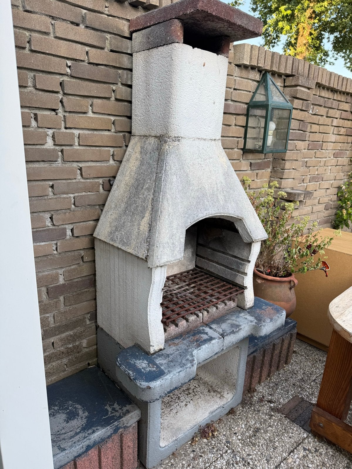 Stenen barbecue, Ophalen, Gebruikt