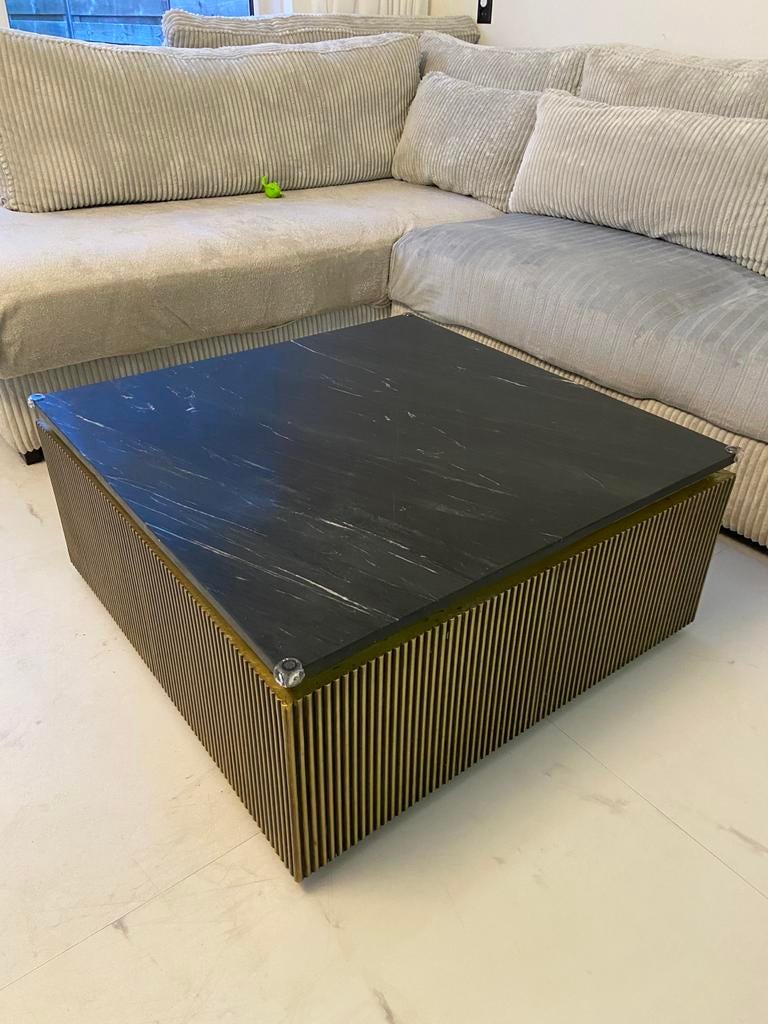 Salontafel richmond, Ophalen, Kunststof, Vierkant, 50 tot 100 cm