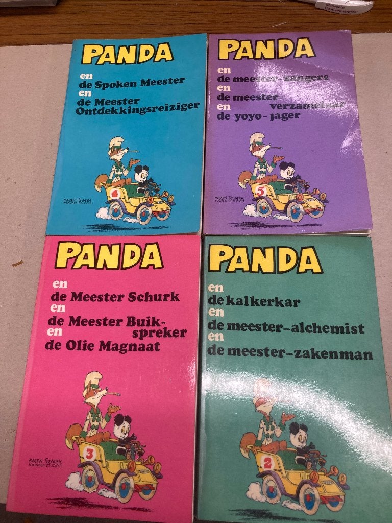 T.K. Panda stripboeken deel 2 - 3 - 4 en 5, Meerdere stripboeken, Ophalen of Verzenden, Gelezen, Marten Toonder
