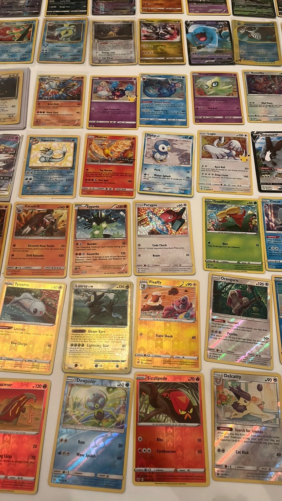 Pokémon kaarten 69 glimmende verschillende jaartallen, Ophalen of Verzenden, Zo goed als nieuw, Meerdere kaarten
