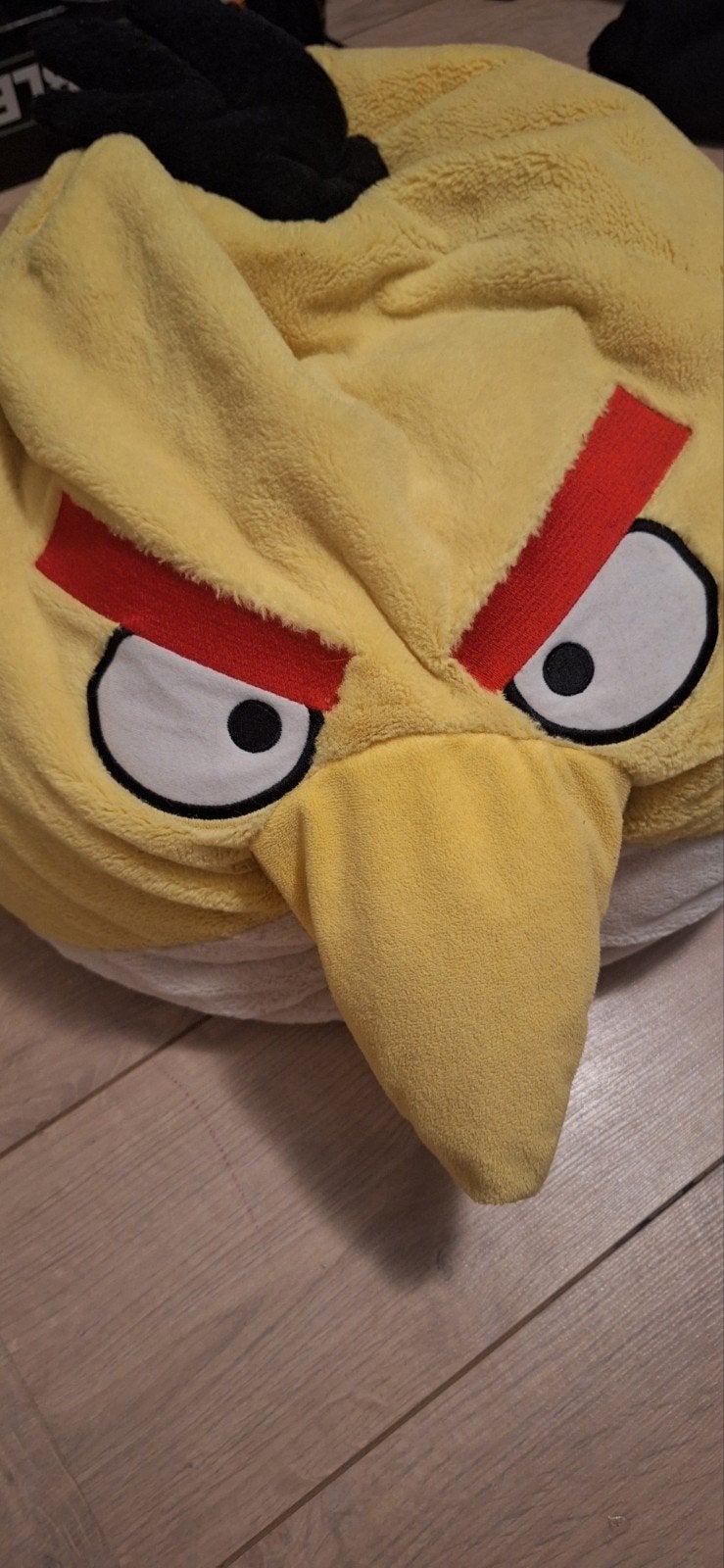 Grote gele Angry Birds knuffel - Chuck, Overige merken, Geel, Overige typen, Ophalen of Verzenden